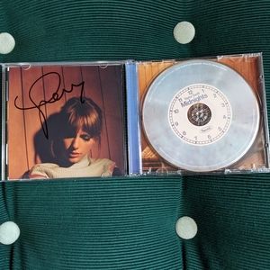 Taylor Swift Midnights Signed CD Moonstone Blue In Hand with Heart